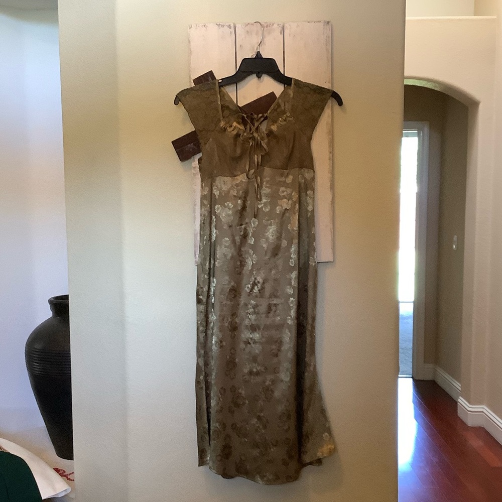 Green Floral Vintage Dress